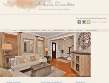 Tablet Screenshot of ambiancedecorators.com